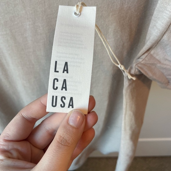 NWT Anthropologie LACAUSA KAI TEE MUSHROOM Size Large - Picture 4 of 5